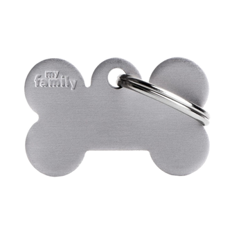 SILCA My Family Bone Shape ID Tag With Split Ring