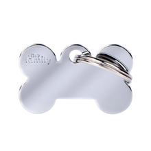 SILCA My Family Bone Shape ID Tag With Split Ring