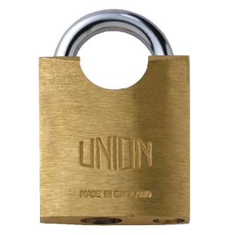 UNION 3142 Brass Closed Shackle Padlock