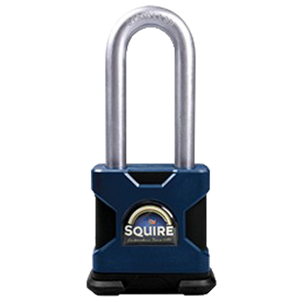 SQUIRE SS50S/2.5 Stronghold Steel 6 Pin Long Shackle Padlock