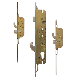 MILLENCO Lever Operated Latch & Hookbolt Twin Spindle - 2 Hook 2 Dead Bolt