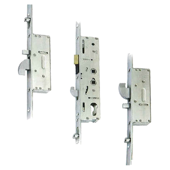 KENRICK Excalibur Lever Operated Latch & Hook Twin Spindle - 2 Hook & 3 Roller