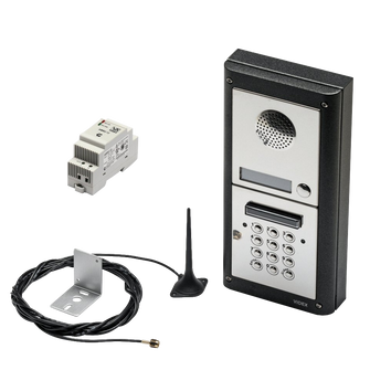 VIDEX 4K1S/GSM/CL 1 Way Surface Mounted Audio GSM Kit with Keypad