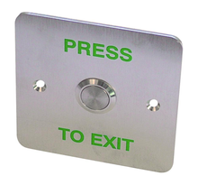 ASEC Press To Exit Stainless Steel Surface 1 Gang Button