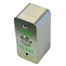 ASEC Press To Exit Narrow Style Surface Button Stainless Steel