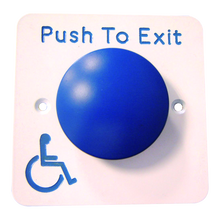 ASEC Push To Exit Blue Dome DDA Exit Button