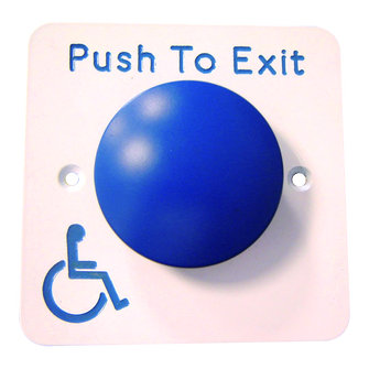 ASEC Push To Exit Blue Dome DDA Exit Button