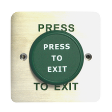 ASEC Large Green Press To Exit Dome Button