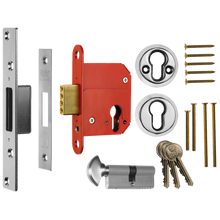 ERA 333 Fortress BS Euro Key & Turn Deadlock With Cylinder