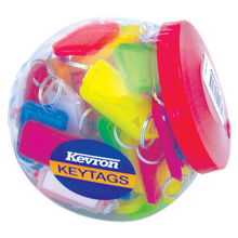 KEVRON  ID30 Giant Tags Display Tub 70pcs Assorted Colours
