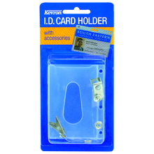 KEVRON ID1013 CL Clear Card Holder with Clips