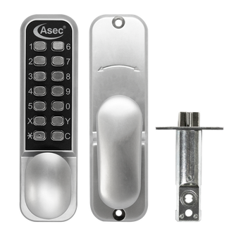 ASEC AS3300 Series Easy Code Change Oval Knob Digital Lock With Optional Holdback