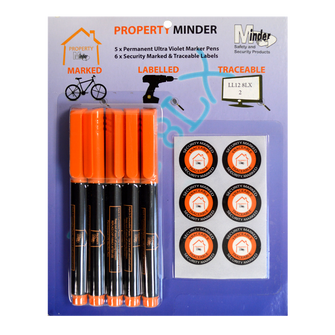 MINDER Property Minder Thick UV Marker Pens