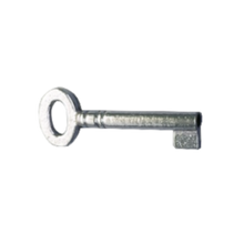 ASEC OB2 Malleable Iron Oval Bow Key Blank