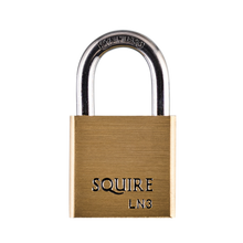 SQUIRE Lion Brass Open Shackle Padlock with Stainless Steel Shackle