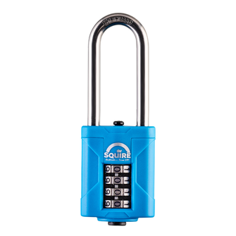 SQUIRE CP40S & CP50S All-Weather Long Shackle Combination Padlock