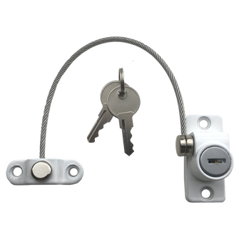 Asec Vital 200mm x 3.5mm Lockable Cable Window Restrictor